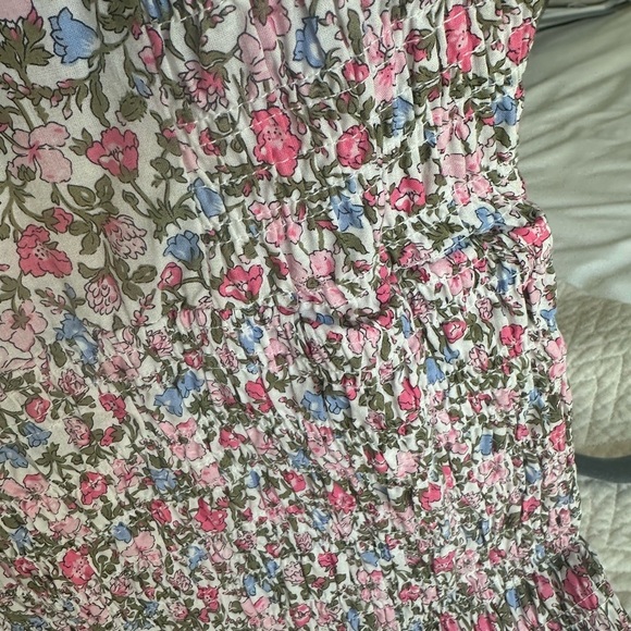 Kendall Lane Mischa Smocked Waist Mini Sundown Dress size Small - Picture 9 of 9